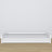 Wooden low bed N01 white