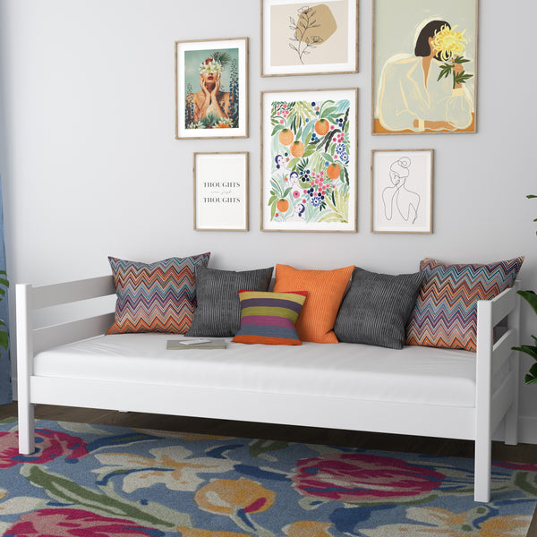 Wooden sofa bed N01 white