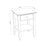 Pine bedside table 1S N01 Scandi clear pine