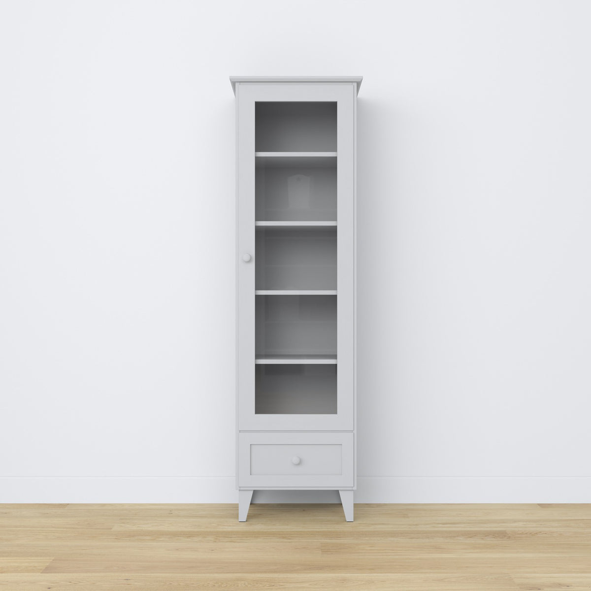 Wooden display cabinet 1S 57 Scandi grey