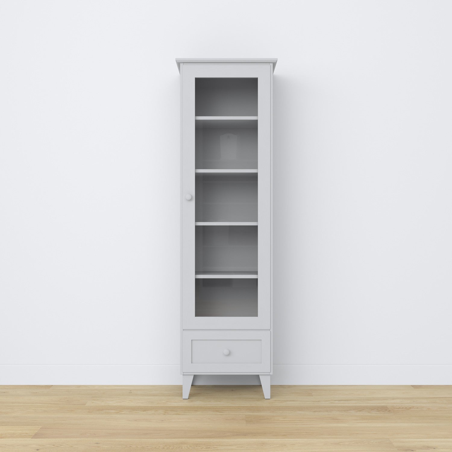 Wooden display cabinet 1S 57 Scandi grey