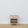 Oak bedside table 1S N02 Scandi oak bleached