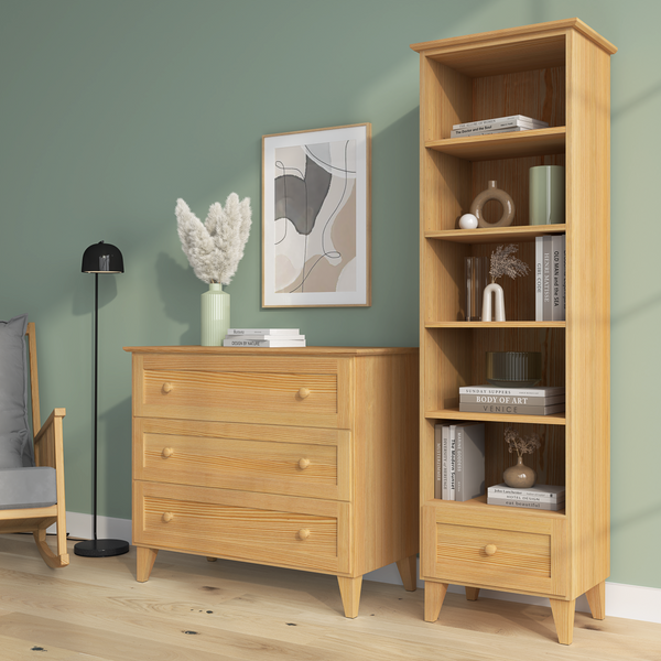 Pine shelf 1S 57 Scandi natural pine