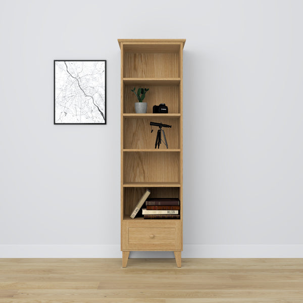 Oak shelf 1S 57 Scandi oak natural