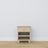 Oak bedside table 1S N02 Scandi oak bleached