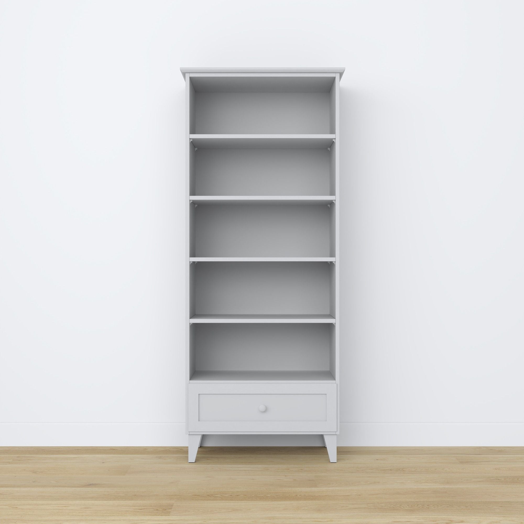 Wooden shelf 1S 80 Scandi grey