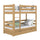 Oak Bunk Bed with Drawer Natural Oak – Children’s Room, Solid Wood, Scandi