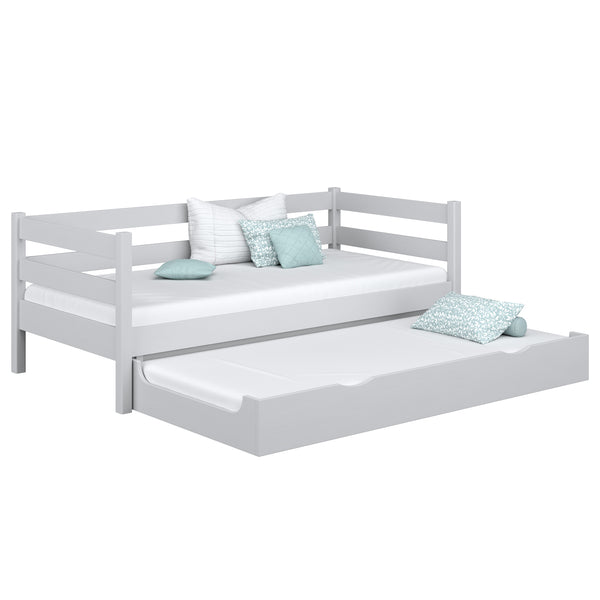 Wooden sofa bed with mattress drawer N01 grey