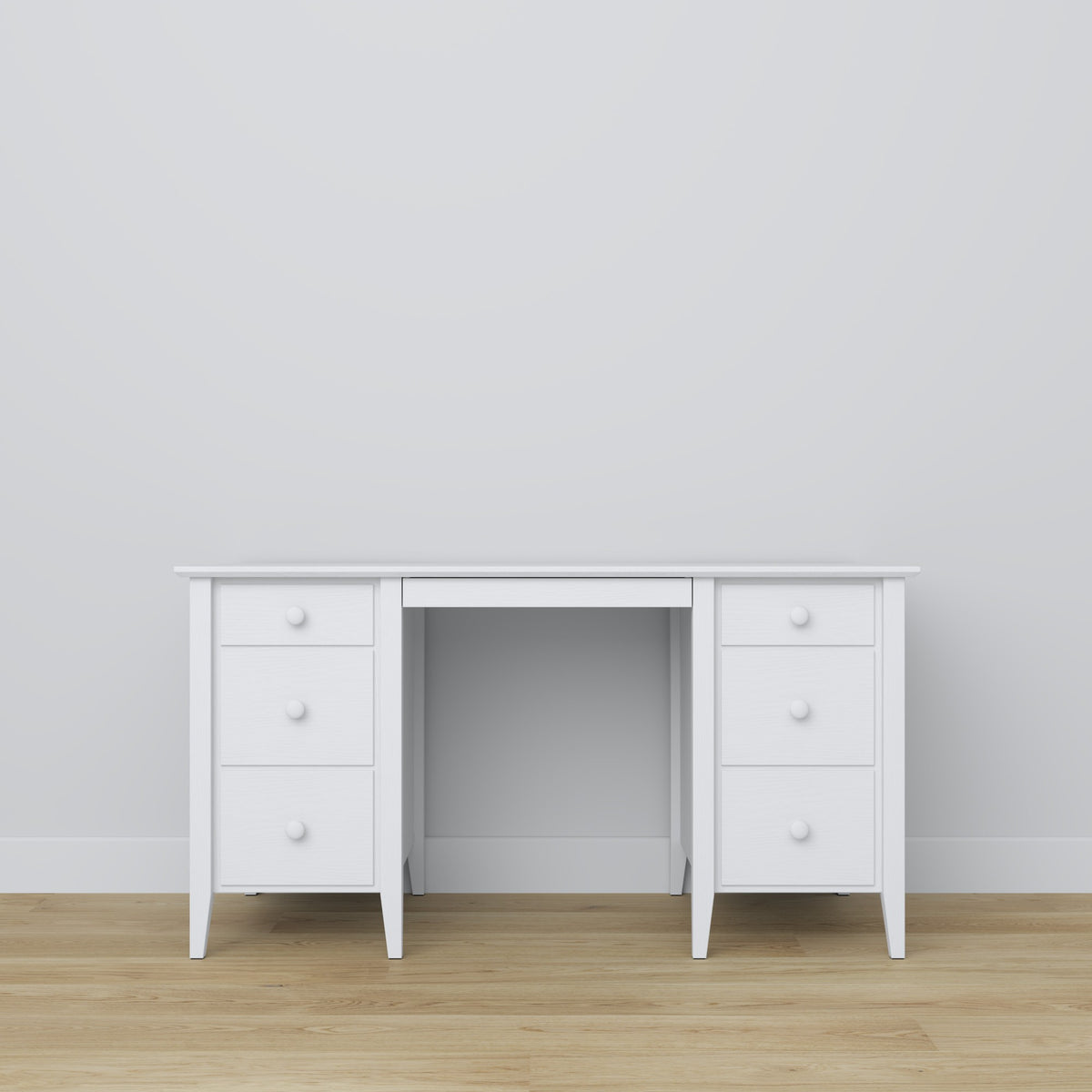 Wooden desk 6S Scandi white