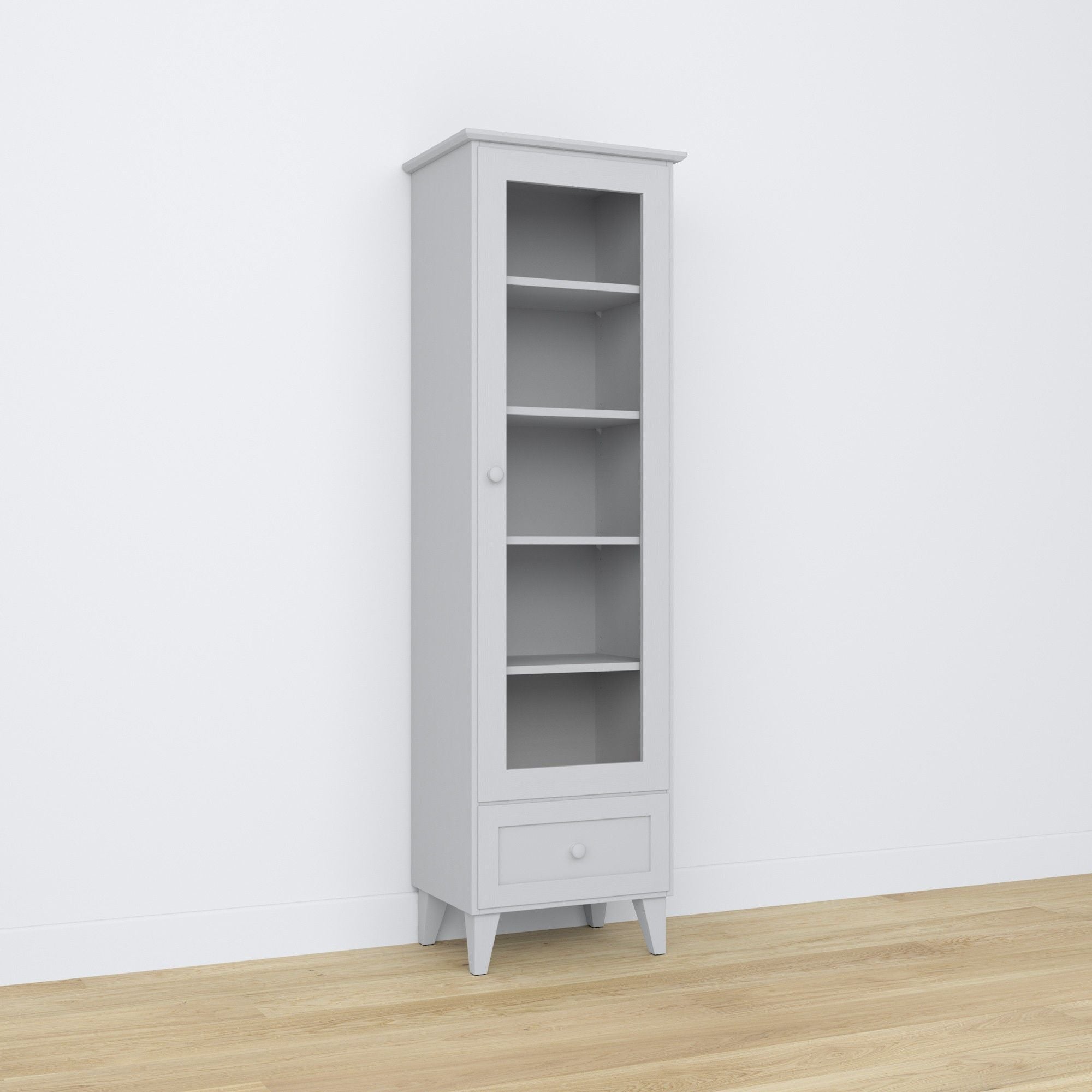 Wooden display cabinet 1S 57 Scandi grey