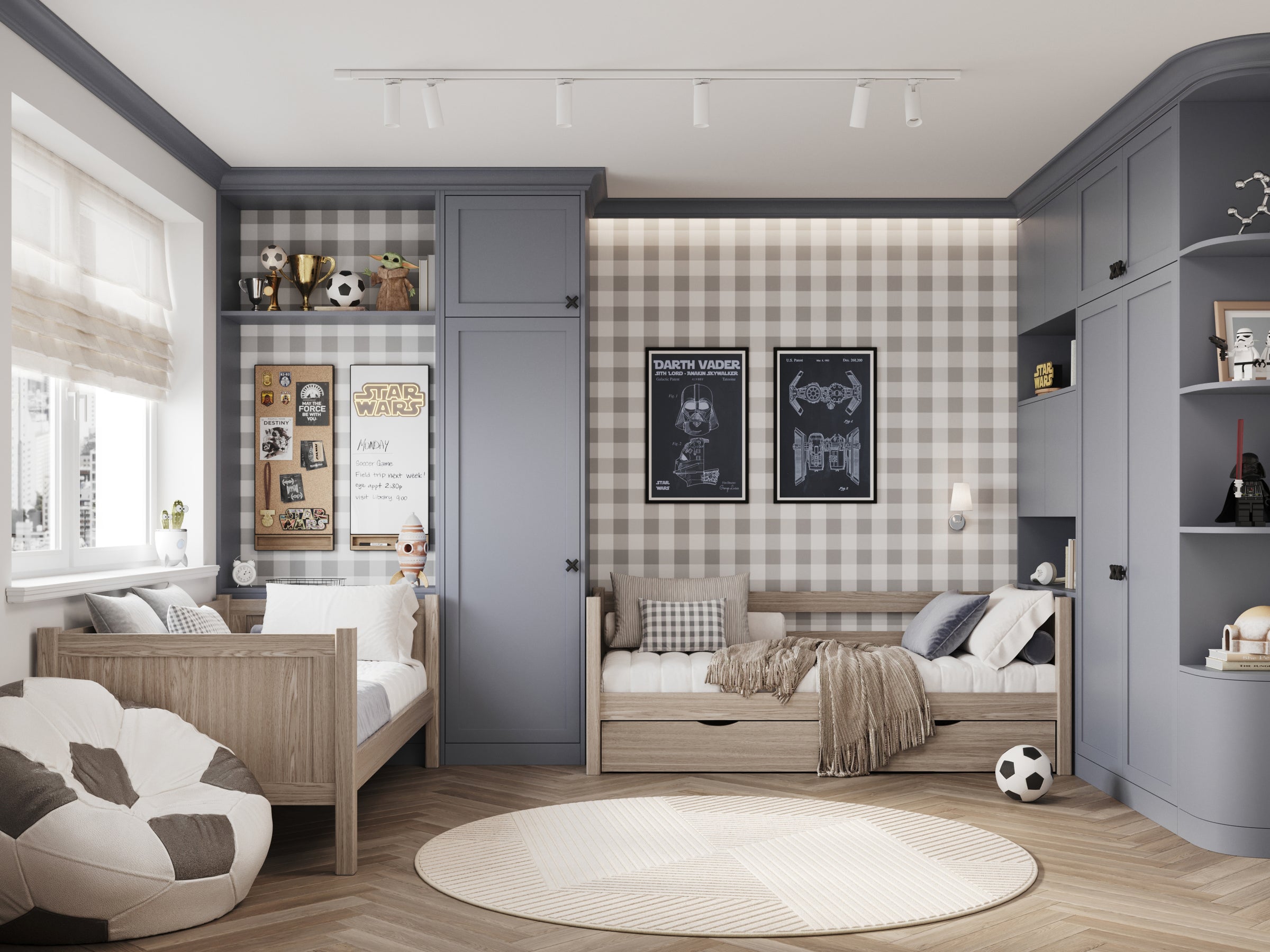 Stelaż sosnowy Nizio Home – do łóżek piętrowych i antresolowych