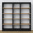 Wooden shelf N01 black / oak