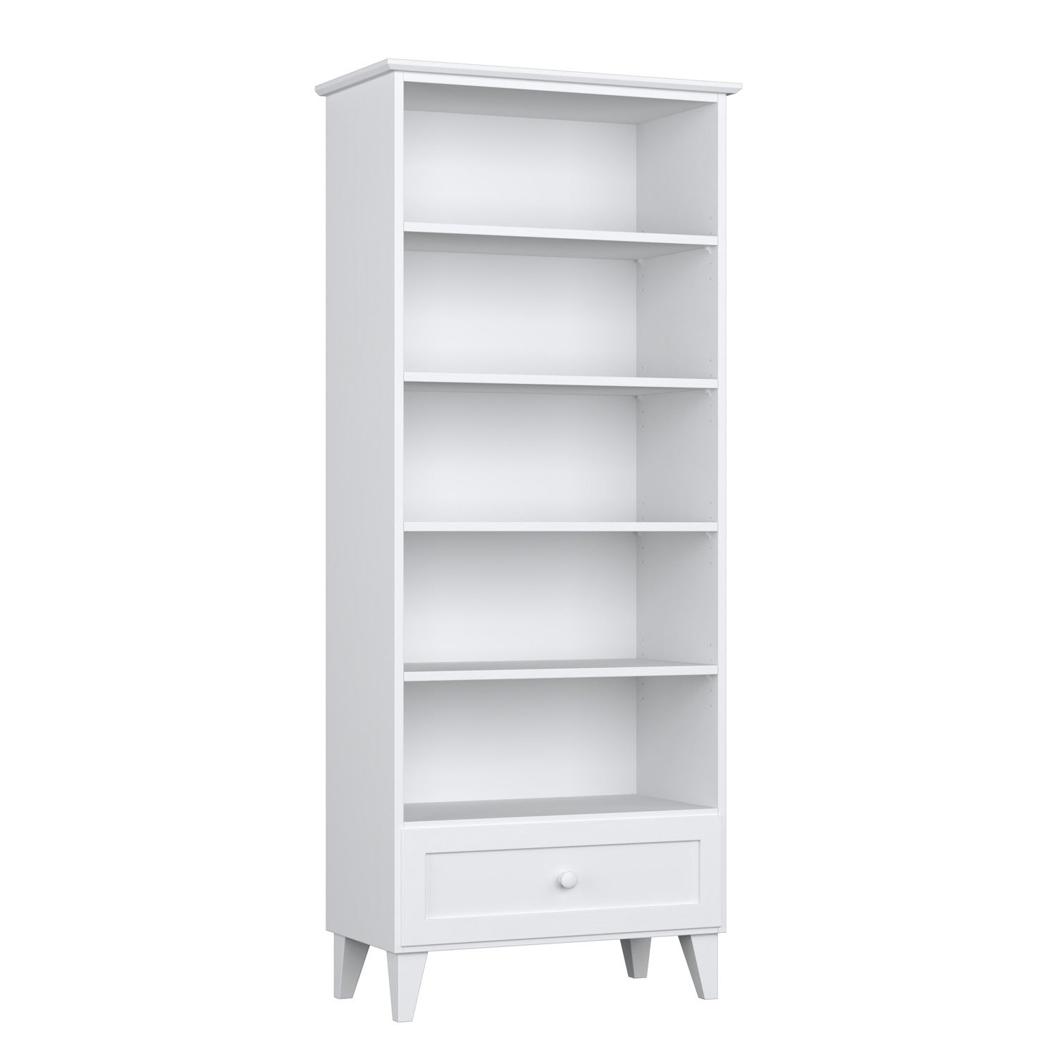 Wooden shelf 1S 80 Scandi white