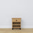 Oak bedside table 1S N02 Scandi oak natural / black