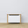 Wooden chest Scandi white / natural oak