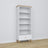 Wooden shelf 1S 80 Scandi white / oak