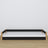 Wooden low bed N01 black / oak