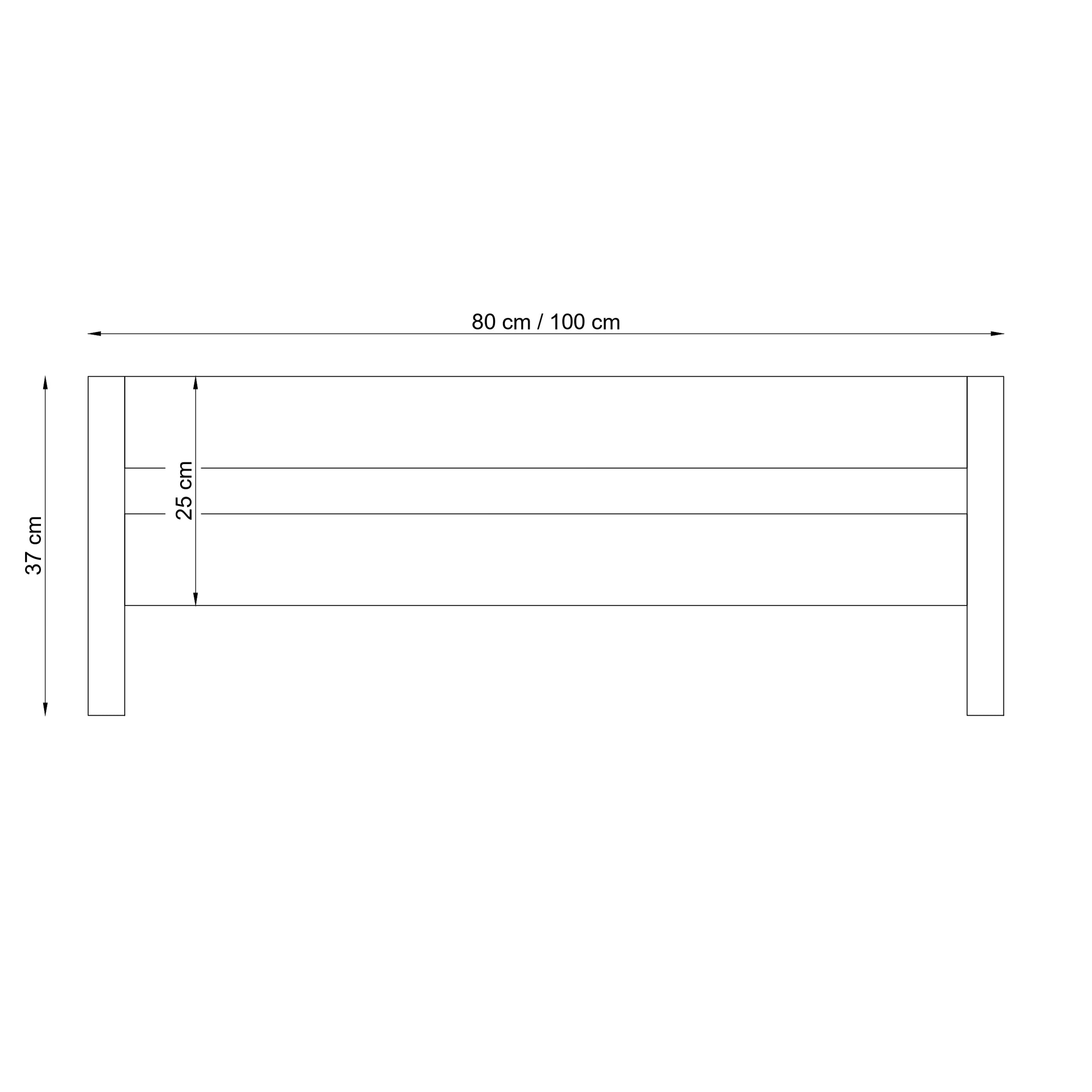 Bed fall protection | bleached oak