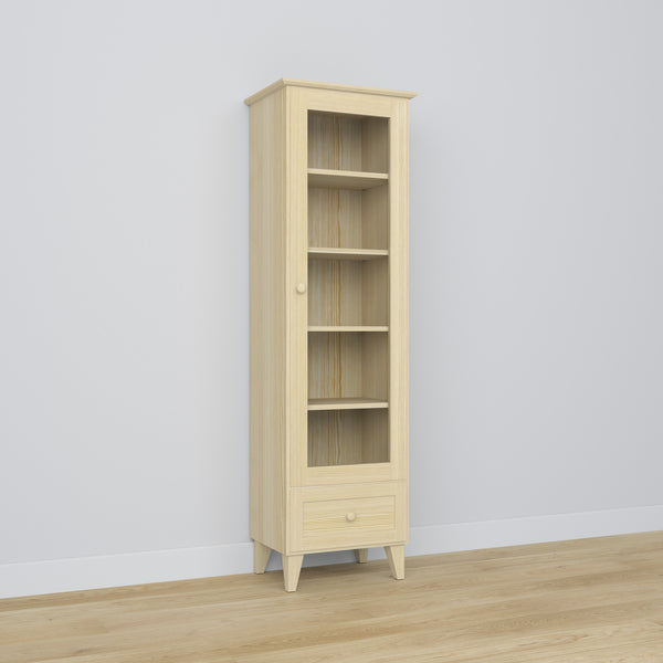 Pine display cabinet 1S 57 Scandi clear pine