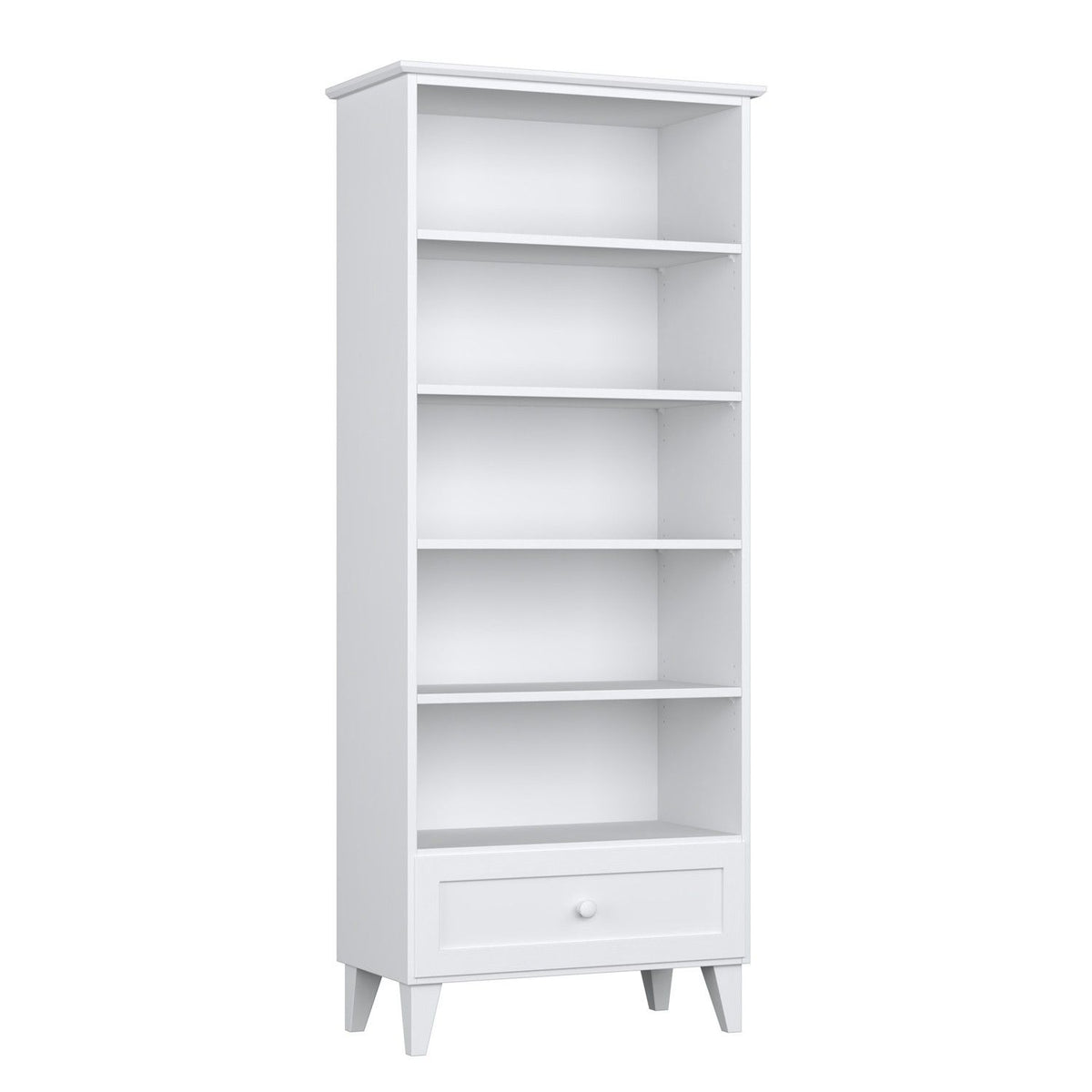 Wooden shelf 1S 80 Scandi white