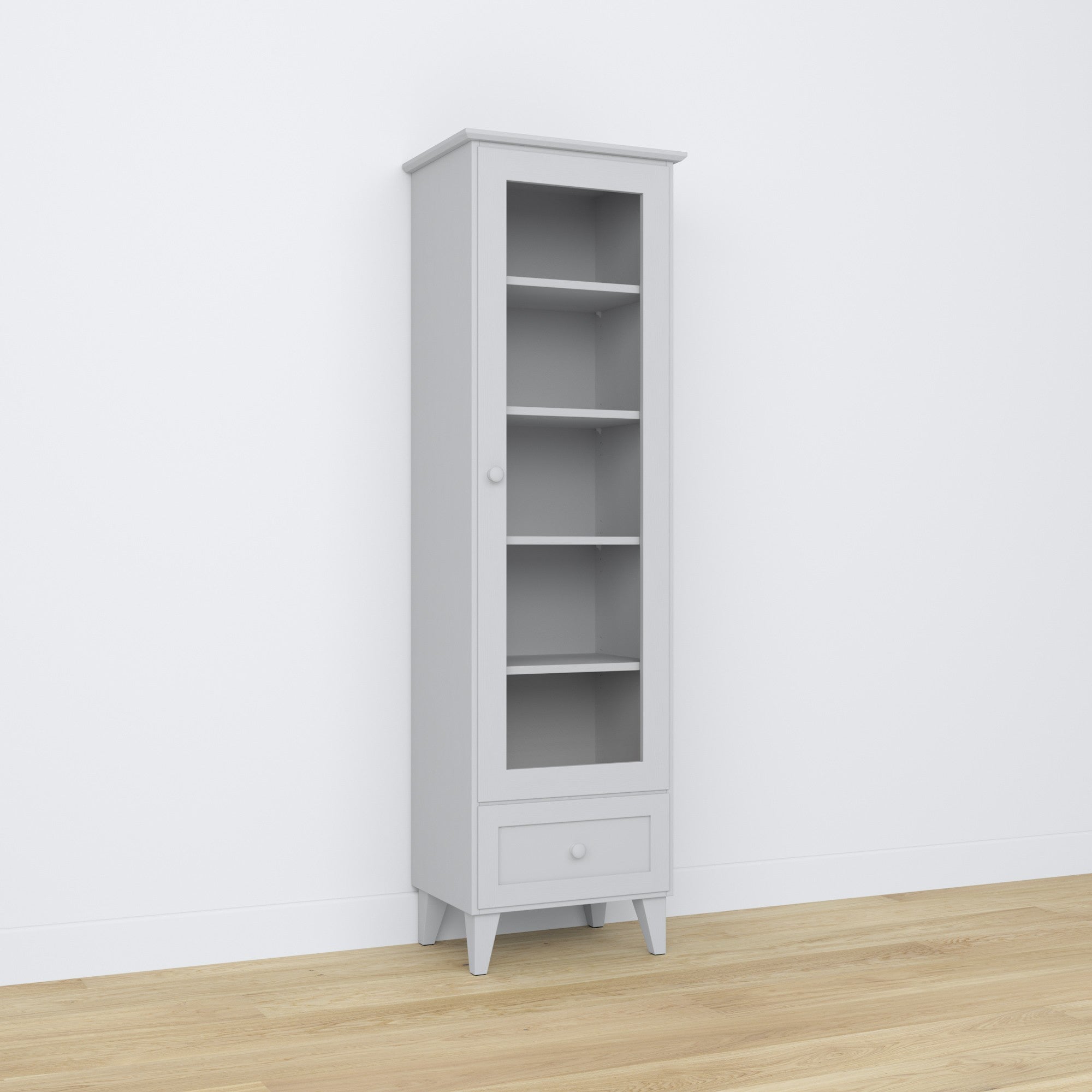 Wooden display cabinet 1S 57 Scandi grey