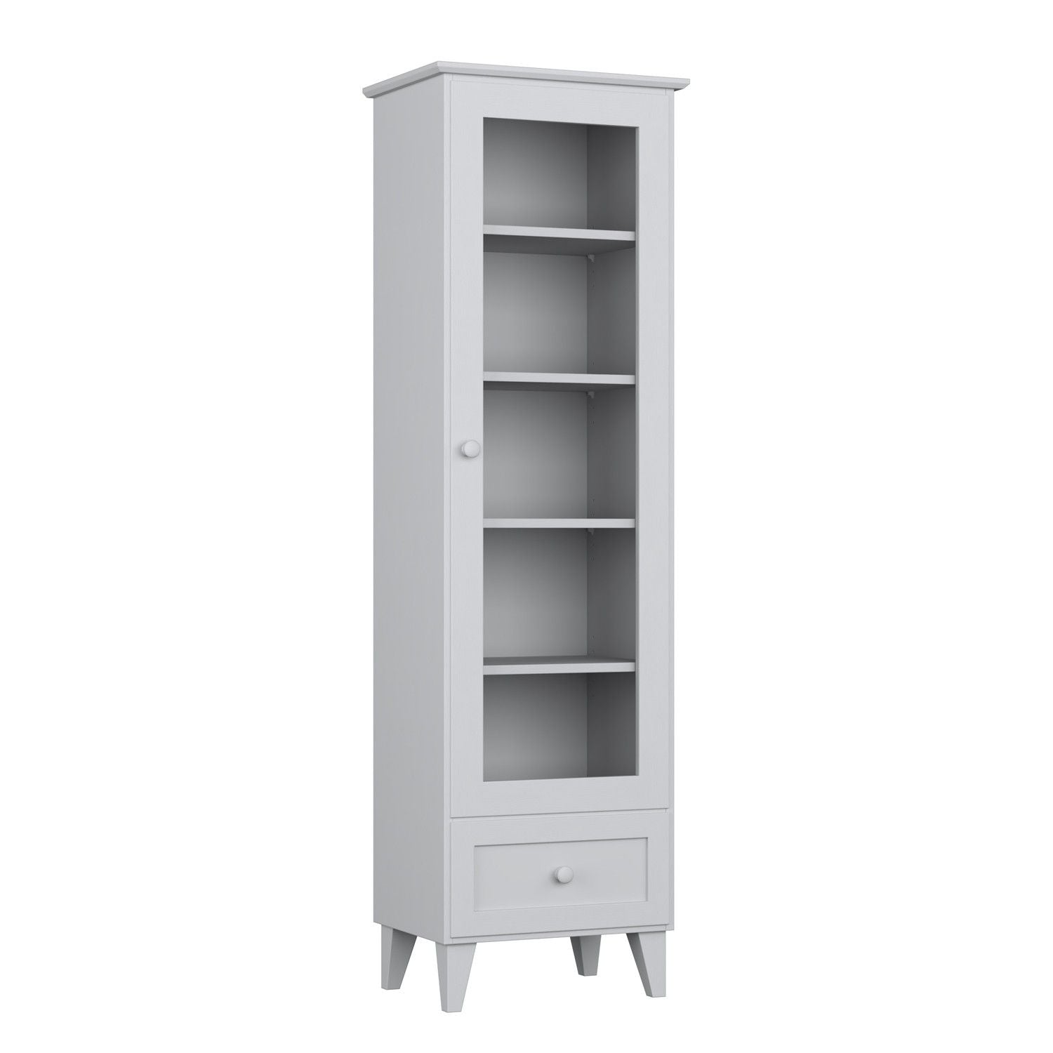 Wooden display cabinet 1S 57 Scandi grey