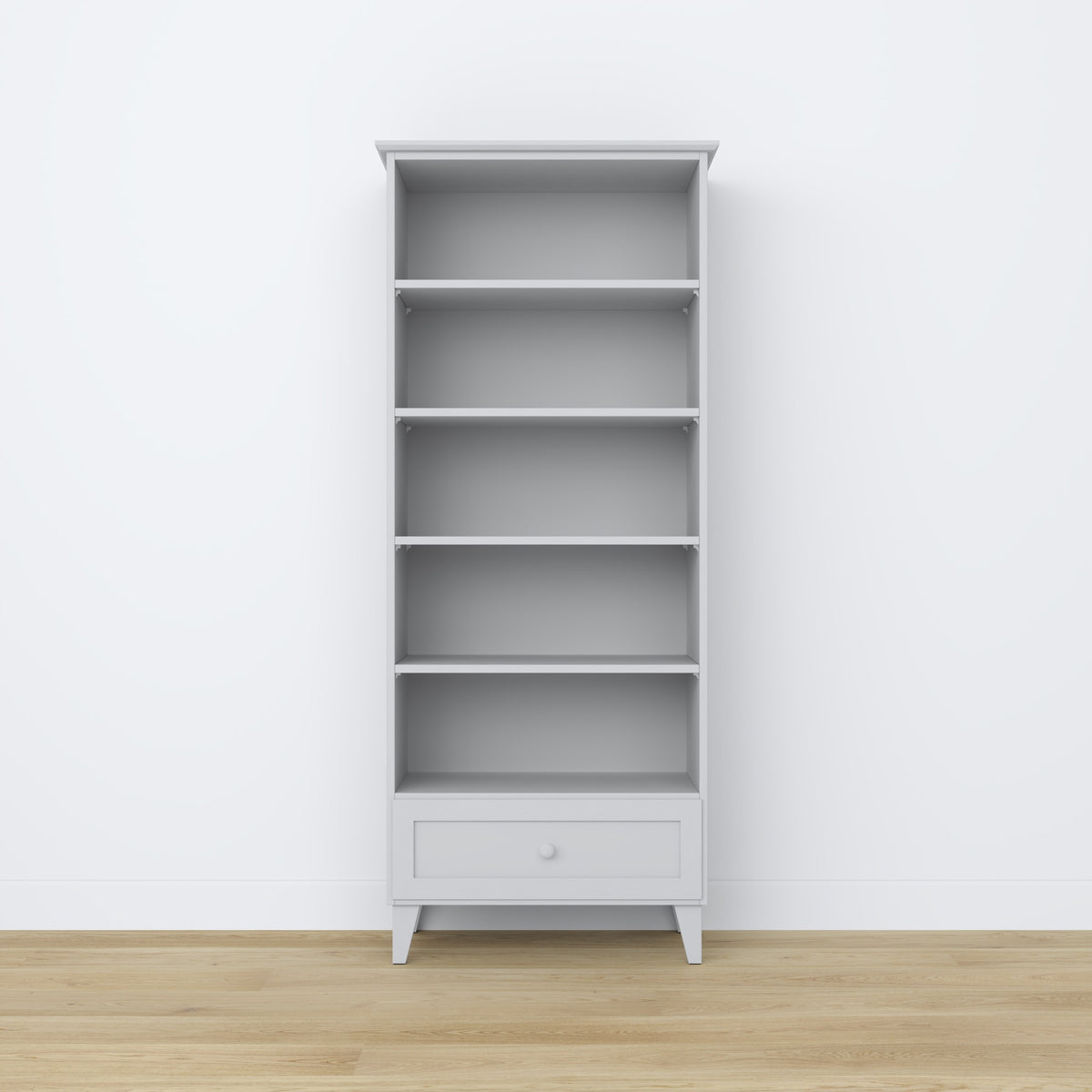 Wooden shelf 1S 80 Scandi grey