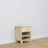 Pine bedside table 1S N02 Scandi clear pine