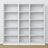 Wooden shelf N01 white