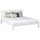 Wooden double bed N02 white