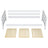 Łóżko sofa N01 czarno dębowy – widok z innej perspektywy, solidne drewno