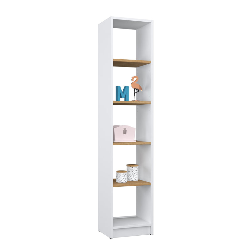 Wooden shelf N01 white / oak