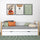 Wooden sofa bed with drawer N01 white / oak
