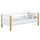 Wooden sofa bed N01 white / oak