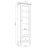 Wooden display cabinet 1S 57 Scandi white / natural oak