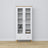 Witryna z szufladą drewniane biały z dębem 90 cm – salon, styl skandynawski Nizio
