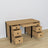 Oak desk 6S Scandi oak natural / black