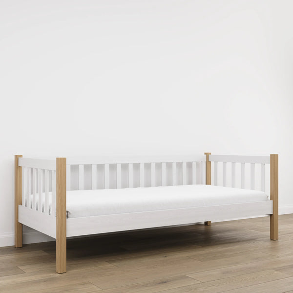 Wooden sofa bed N03 white / oak