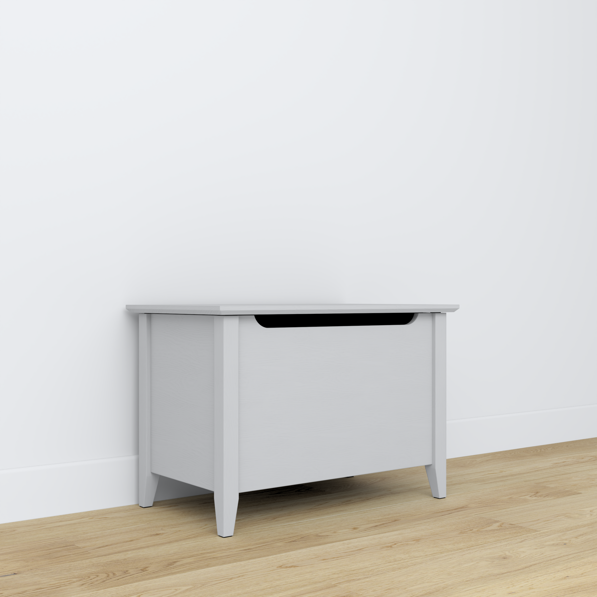 Houten kist Scandi grijs