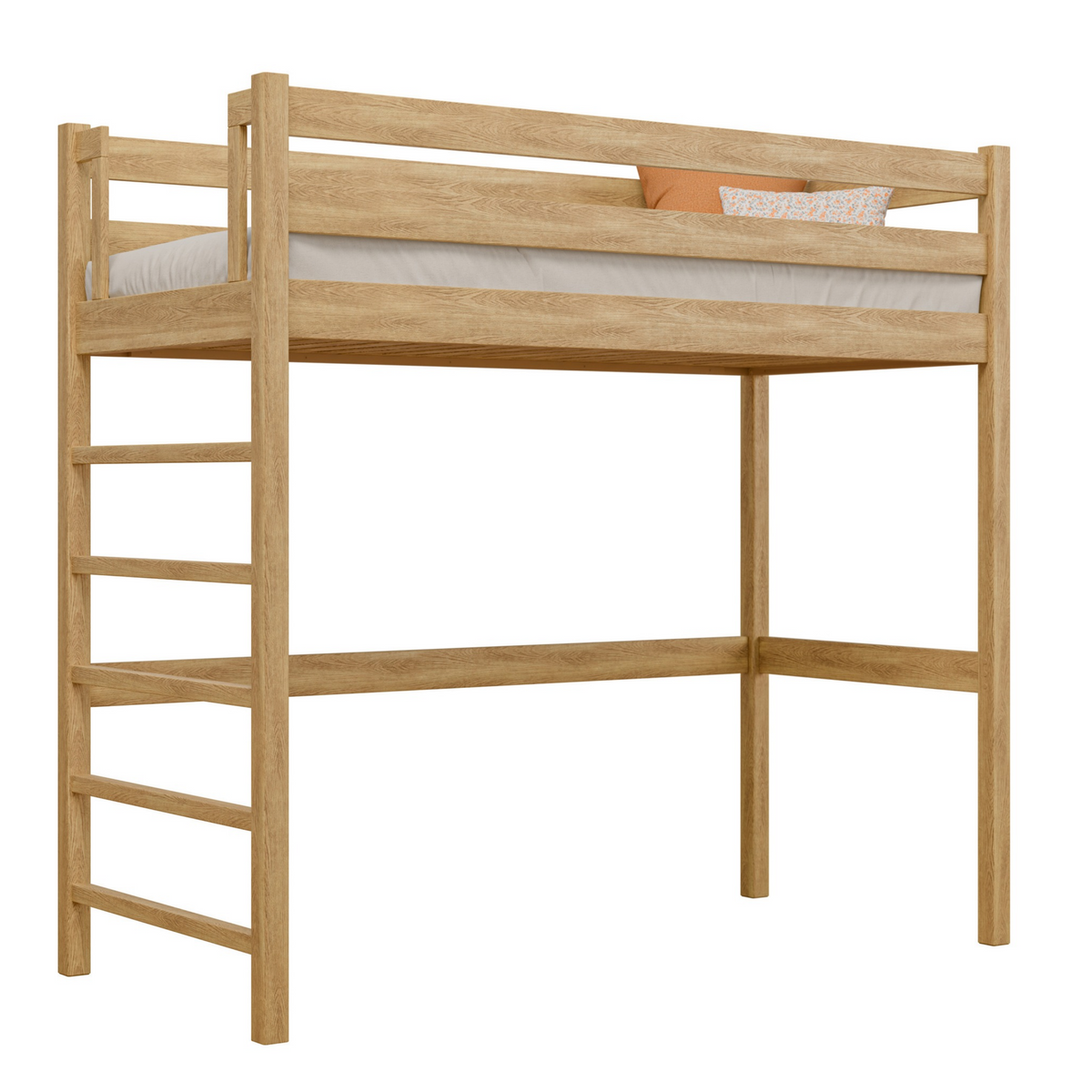 Eiken hoogslaper N01 eiken natureel