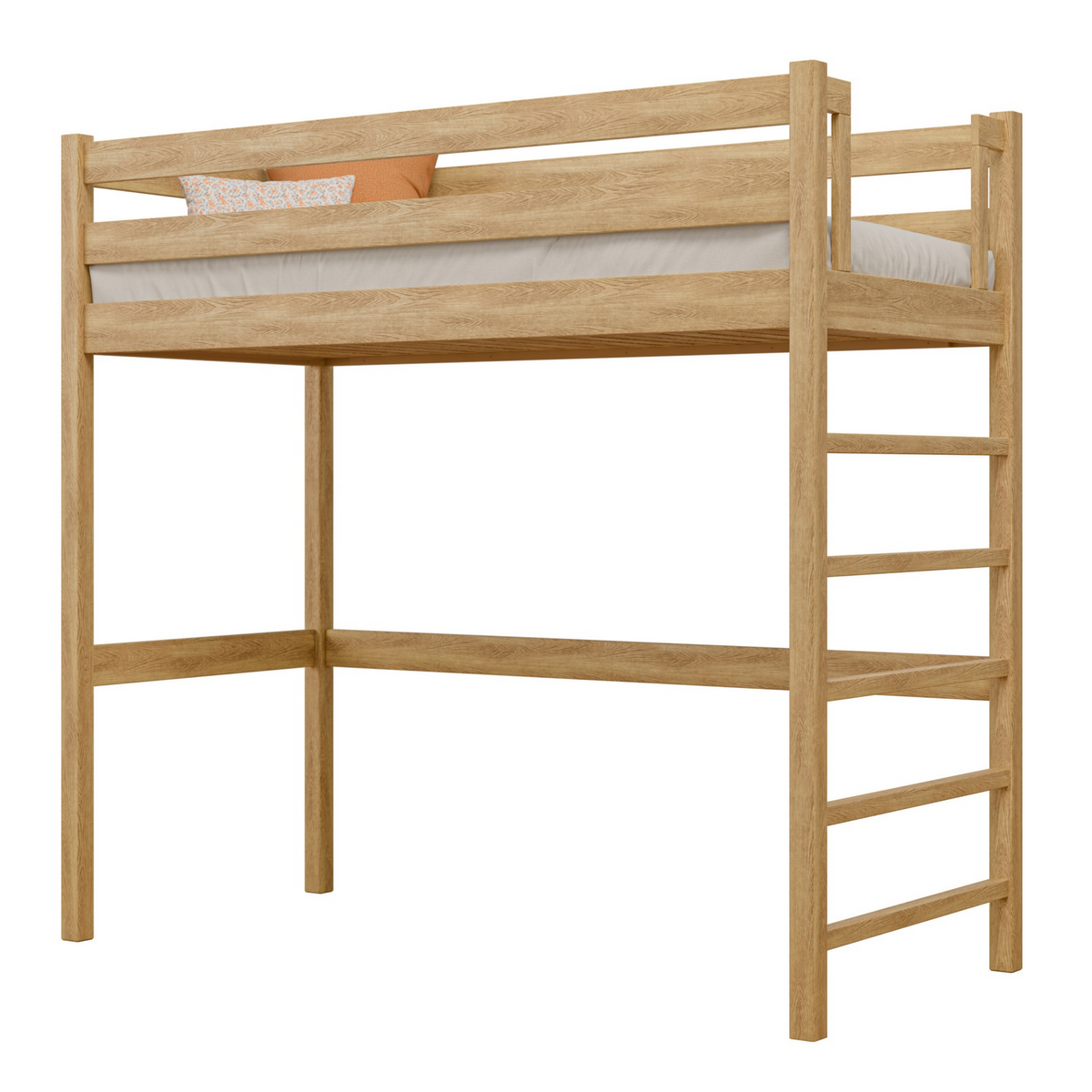 Eiken hoogslaper N01 eiken natureel
