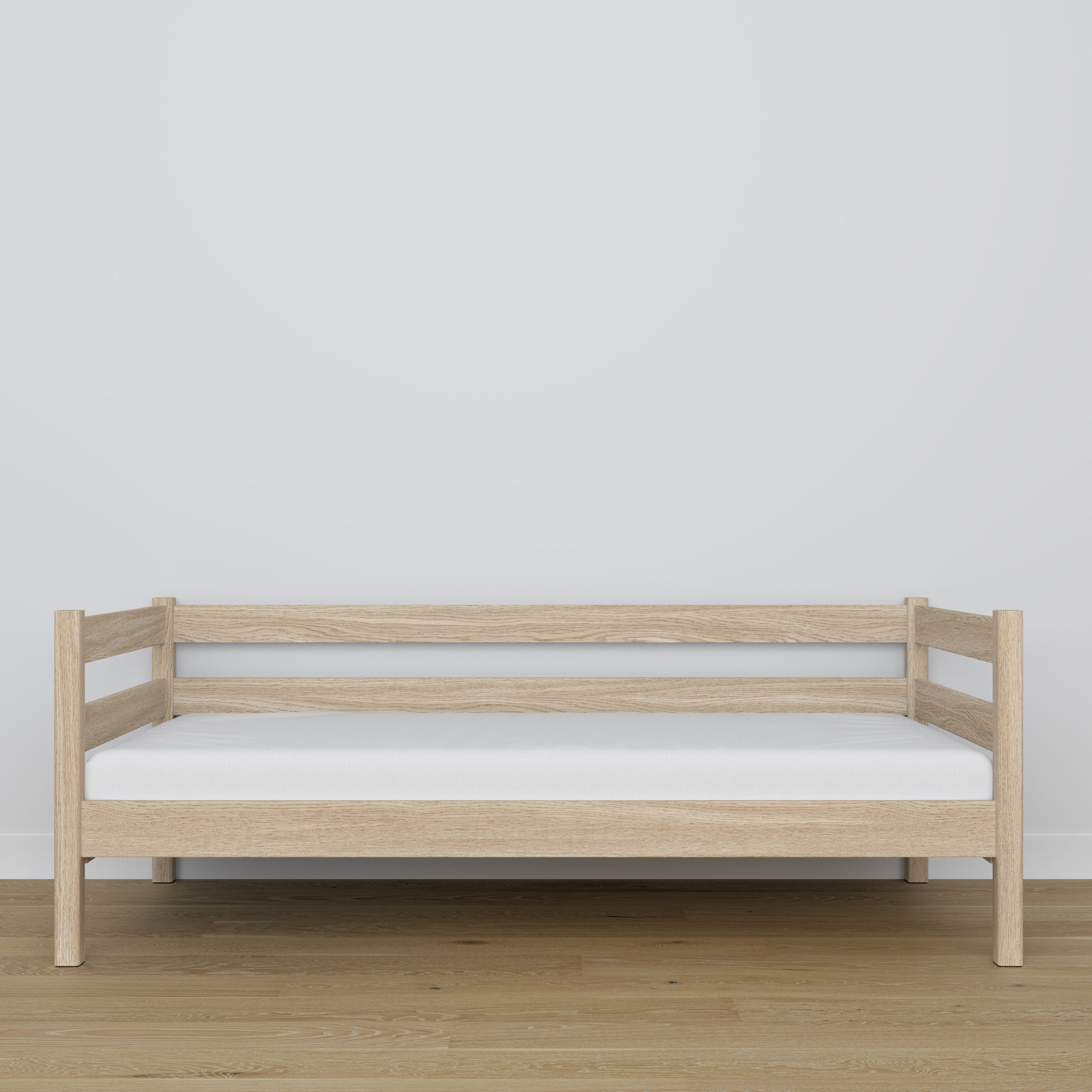 Łóżko sofa N01 dąb bielony – dodatkowy widok, ekologiczne drewno