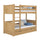 Oak Bunk Bed with Drawer Natural Oak – Children’s Room, Solid Wood, Scandi