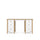 Houten bureau 6S Scandi wit / natuurlijk eiken