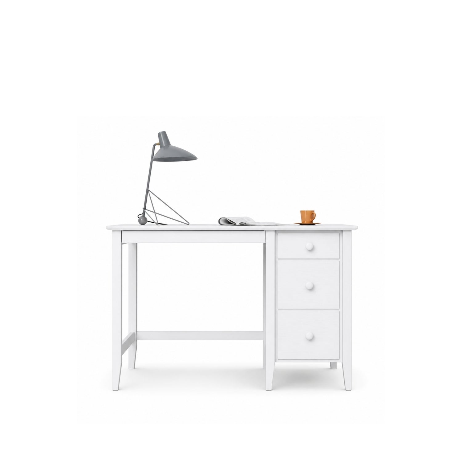 Wooden desk 3S Scandi white