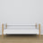 Łóżko sofa drewniane biało-dębowy – detale drewna i złączeń, Nizio Home