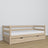 Łóżko sofa dąb bielony – detale dębowe i złącza, Nizio Home