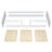 Wooden low bed N01 natural pine