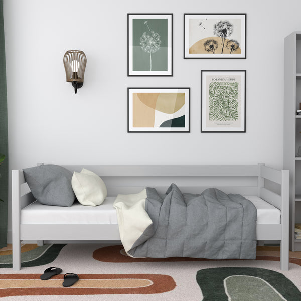 Wooden sofa bed N01 grey