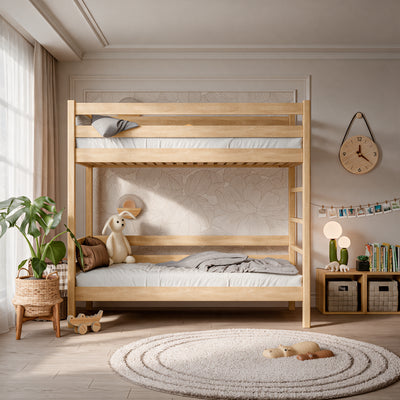 Eiken stapelbed N03 natureel eiken